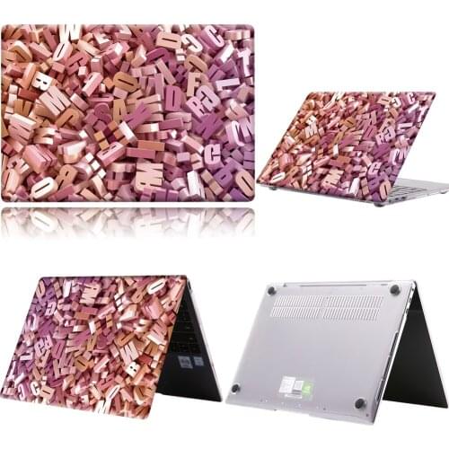 3D Art-Alphabet Bricks Laptop Case For Huawei MateBook 13/13 AMD Ryzen/14/D14/D15/X 2020/X Pro/Pro 16.1/Honor MagicBook 14/15 PC