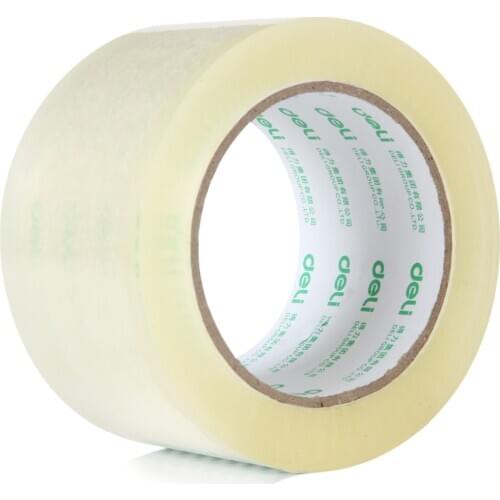 Deli 30325 transparent tape sealing tape packing tape 60mm 100y Wholesale and Retail 6pcs/lot