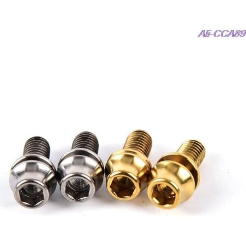 Titanium Cone Bike Bottle Holder Screw Bicycle Water Bottle Cage Bolts Titanium alloy 3Colors Cycling Accessories