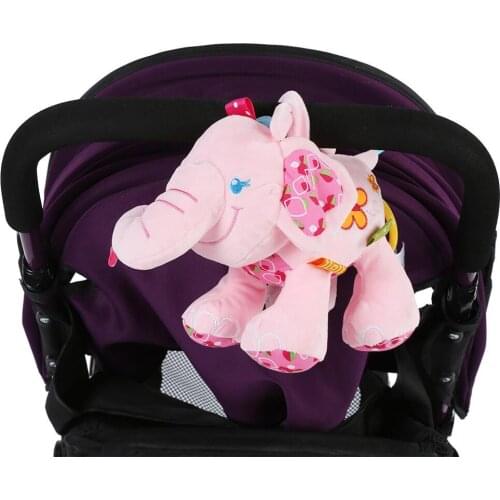Baby Rattles Toys Elephant Stroller Hanging Soft Toy Cute Animal Doll Baby Crib Bed Hanging Bells Toys For Newborn Baby Gift