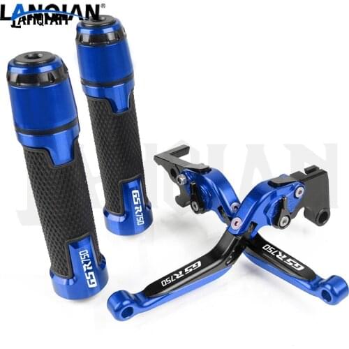 For SUZUKI GSR 750 Motorcycle CNC Brake Clutch Lever & 7/8 22MM Handlebar Grips GSR750 2011 2012 2013 2014 GSR 750 Accessories