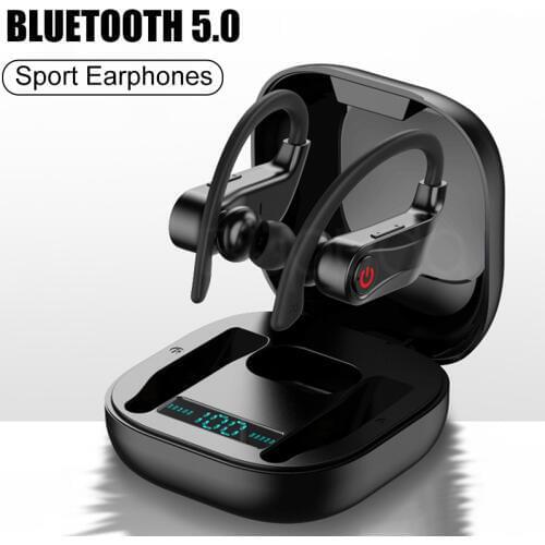 HBQ Q62 Bluetooth 5.0 Earphone TWS Ultra-long Wireless Bluetooth Headset Waterproof Stereo Hands-free Gaming Phone Earplugs