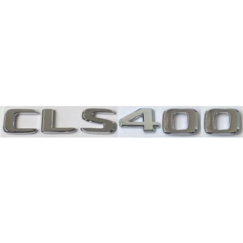 Chrome Trunk Flat Letters Number FOR CLS 400 Emblems Badges for Mercedes Benz CLS400