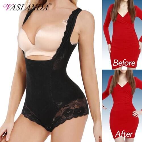 Womens Shapewear Waist Trainer Bodysuits Slimming Underwear Seamless Full Body Shaper Firm Control Bodybriefer Postpartum Fajas