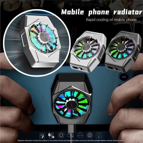 Mobile Phone Radiator Magnetic Wireless Fast Cooling Radiator For iphone Xiaomi Huawei samsung Back Clip Fan Game Stand Radiator