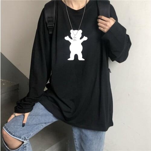 2021 Spring And Autumn New Ins Trend T-Shirt Women Spring Bottoming Shirt Korean Version Of The Trendy Harajuku Long-Sleeved Top