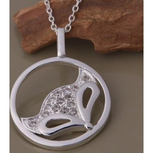 Wholesale High quality silver plated Fashion jewelry chains necklace pendant WN-1130
