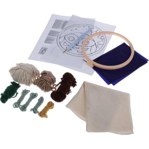 Hole Starter Kit Owl Carpet Embroidery Knitting Hook Craft Thread