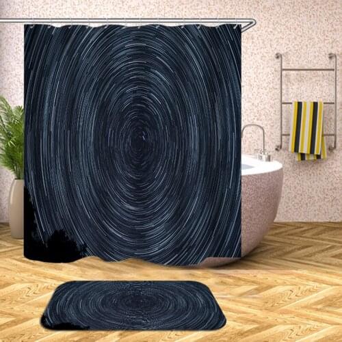 Starry sky shower curtin Garden posters for outside Modern living room curtains shower bathroom