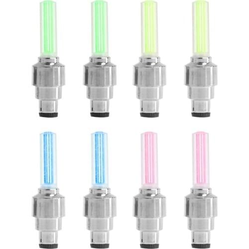 2pcs LED Bike motorcycle Nozzle Light Road Cycling Spoke Lamp Tyre Tire Valve Caps Wheel LED Bicycle Light Bike Accessories