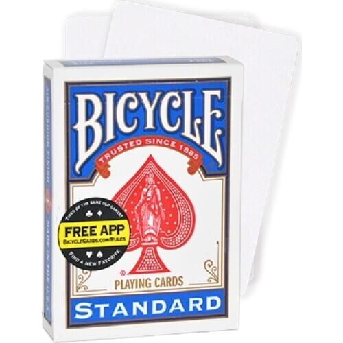 Bicycle Double Blank Playing Cards Gaff Deck Magic Cards Poker Size Special Magic Props Magic Tricks for Magician