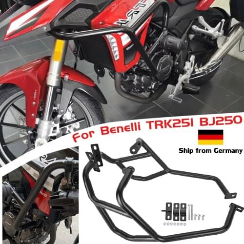 Motorcycle Upper Engine Guard Bumper Crash Bar Frame Falling Protector for Benelli TRK 251 2018 19 2020 2021 TRK251 Accessories