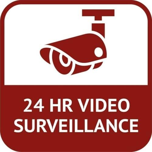 Hot Warning Car Sticker CCTV 24 Hour Video Surveillance KK Vinyl Car Styling Laptop Accessories PVC 13cm*13cm