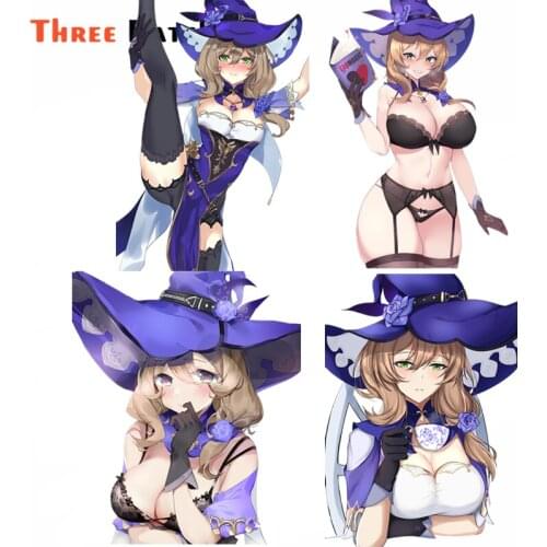 Three Ratels F683 For Lisa Genshin Impact Vinyl Car Stickers And Decals Waterproof SUV Decoration