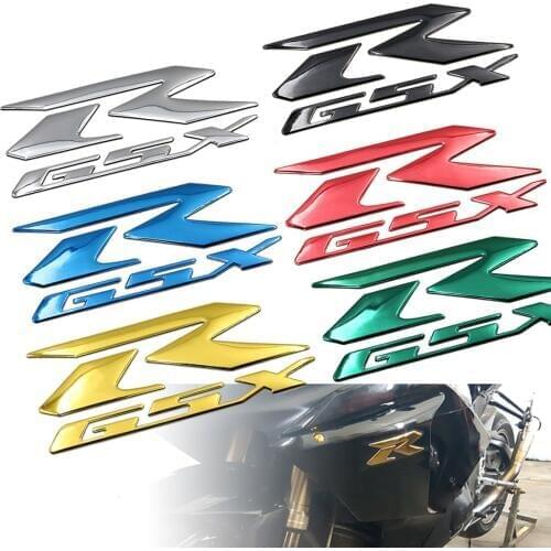 1Pair Motorcycle Motorcross Emblem 3D Fender Tank Logo Decal Sticker For Suzuki GSXR 600 750 1000 K1/2/3/4/5/6/7/8/9
