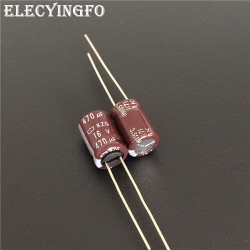 10pcs 470uF 16V470uf Nippon Chemi-Con NCC KZG Series 8x12mm Ultra Low ESR 16V470uF Motherboard Capacitor