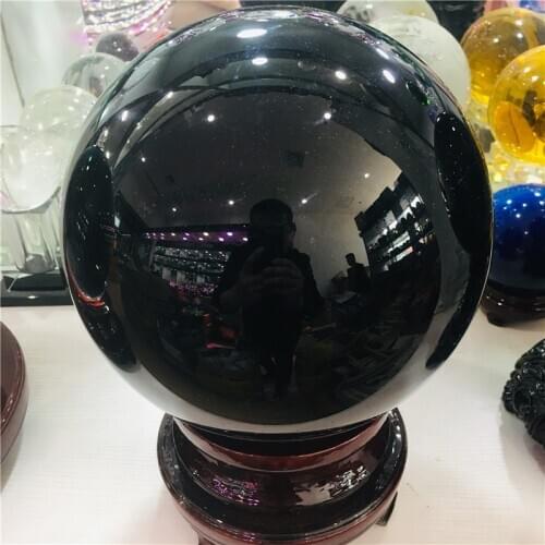 4-20cm Natural obsidian crystal ball home decoration ball diviner circular stone ball wedding photography accessories