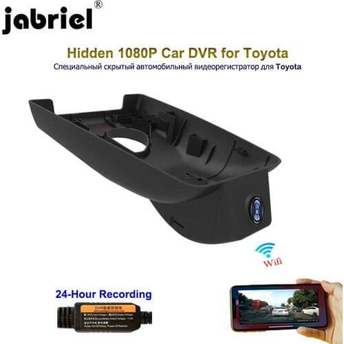 Jabriel 1080P Car Dvr Car Camera 24 Hour Video recorder dual lensrear camera for Toyota rav4 Camry yaris corolla avensis t25