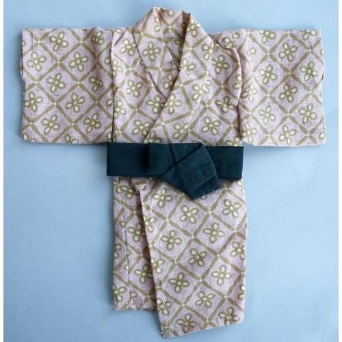 [wamami] Bathrobe Pink Flower Kimono Clothing Coat 1/4 MSD Doll BJD Dollfie