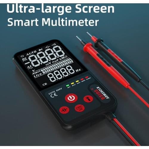 Digital Multimeter TRMS 9999 Ohm Volt Amp Tester for Measuring Voltage Current Resistance Capacitance Diode NCV Continuity Test