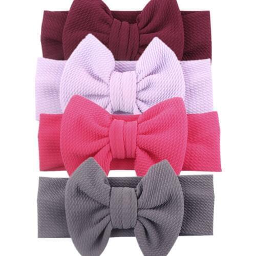 Baby Girl Headbands Newborn Hairband Baby Headband Bandeau Bebe FilleToddler Fabric Bow Knot Headwraps Turban Headwear Accessory