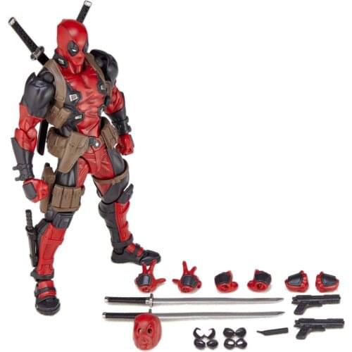 16cm Yamaguchi Revoltech Deadpool Action Figure kids Toys for Boys Children Toy Doll Gift