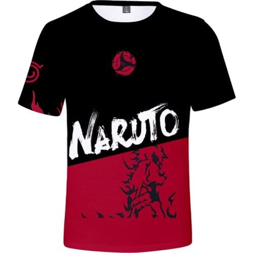 Anime Akatsuki T-shirt Men Boy Sasuke Kakashi T-Shirts Summer Children Shorts Sleeve Tee Harajuku Akatsuki T shirts Kids Tops