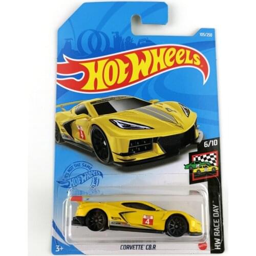 Hot Wheels 1:64 CORVETTE C8 R Edition Metal Diecast Model Cars Kids Toys Gift