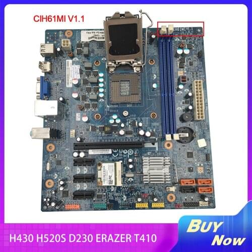 CIH61MI V1.1 For Lenovo H430 H520S D230 ERAZER T410 Desktop Motherboard LGA 1155 H61 DDR3 Fully TestedCIH61MI V1.1 For Lenovo H4