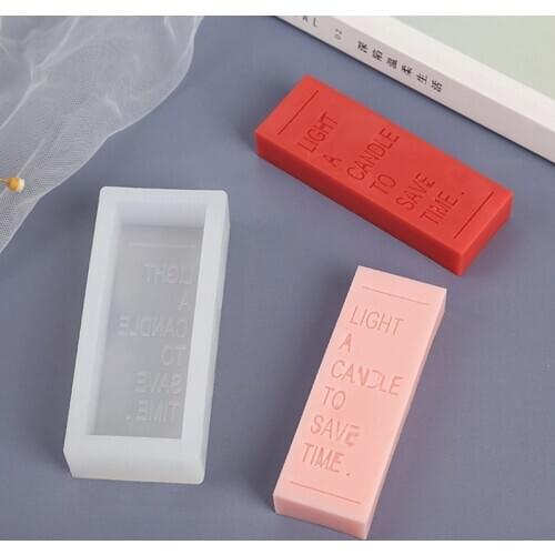 Reusable Candle Making Model Letter Design Candle Mould DIY Scented Candle Mould