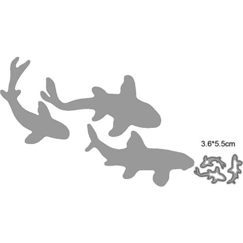 Metal Cutting Dies Cut Mold Animal Fishes Christmas Decoration Scrapbook Paper Craft Knife Mould Blade Punch Stencils