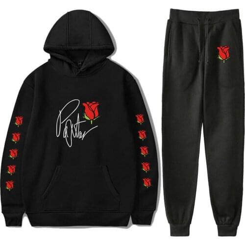 Payton Moormeier Mens Sportswear Sets Autumn Winter Hooded Thick Male Casual Tracksuit Men 2 Piece Sweatshirt + Sweatpants Set
