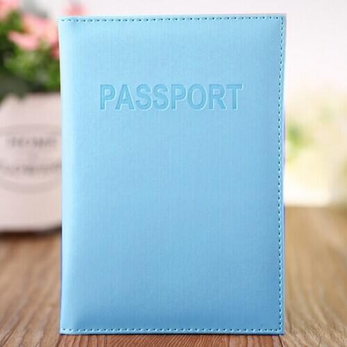 Women Men Passport Holder Immitation Leather Women Men Card Holder Desk Organizer 6 Colors