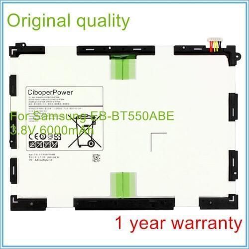 Original quality 3.8V 6000mAh EB-BT550ABE Tablet Replacement Battery For Tab