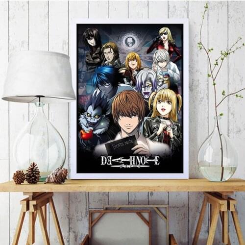 Anime Posters Death Note Prints Classic Japanese Animation Canvas Painting HD Wall Art Pictures Bar Living Room Home Decoration