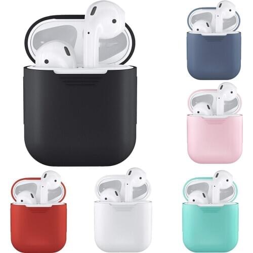 Shockproof Soft Silicone Protector Case Cover Shield for Apple AirPods Earphones