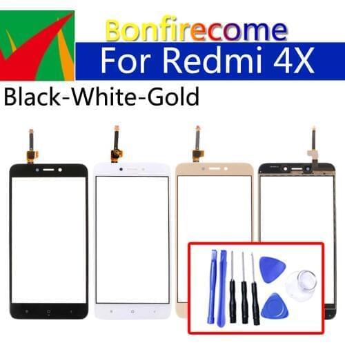 5.0" 4X For Xiaomi Redmi 4X Redmi4X Touch Screen Panel Sensor LCD Display Glass Lens Panel Touchscreen Digitizer