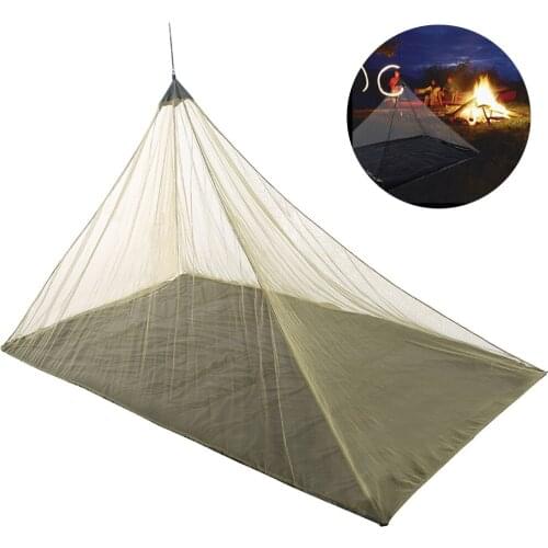 Camping Mosquito Insect Net Lightweight Compact Outdoor Mesh Insect Netting Cover Tent Mosquito Net Bed For Travel Sleeping