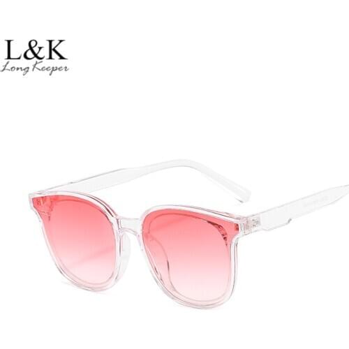 LongKeeper Fashion Round Sunglasses Women Brand Designer Retro Cat Eye Sun Glasses UV400 Female Vintage Luxury Plastic Eyewear