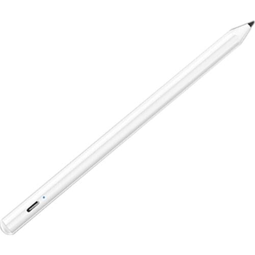Stylus Pen for iPad,Active Stylus Compatible for with Apple ,High Precise Rechargeable White Digital Pencil