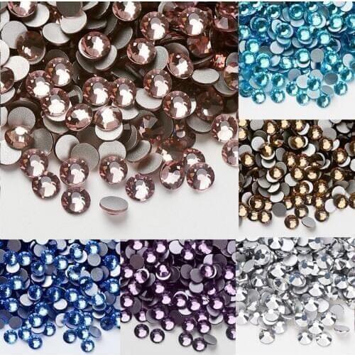 Rhinestones for Nails/ss2-ss30 Non HotFix FlatBack Rhinestones Nail Art Decorations High Quality Flatback Rhinestones for Nails