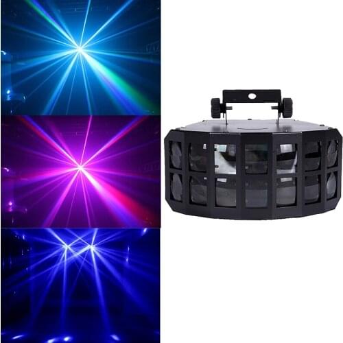 Nieuw Aangekomen Led Double-Layer Vlinder Licht Met Laser Effect Dmx Voor Disco Dj Pub Wedding Party Stage effect Licht