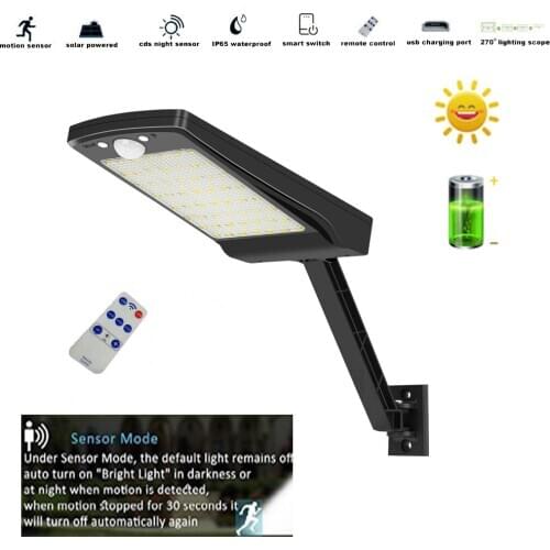 Led Solar Light Garden Lamp Outdoor Waterproof garden Motion Sensor Wall Lights Security Lighting