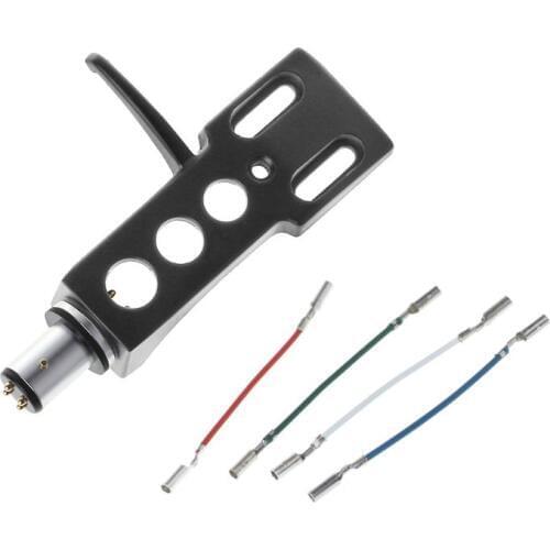Turntable Headshell Mount Universal LP Phono Cartridge Replacement Phonograph Head Holder Stylus Lead Wire Header Wire Cable