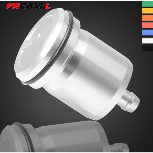 Universal Motorcycle Brake Fluid Reservoir Tank Oil Fluid Cup For Honda 2004 2017 CRF450R CRF450RX CBR650R CBR300R 190R