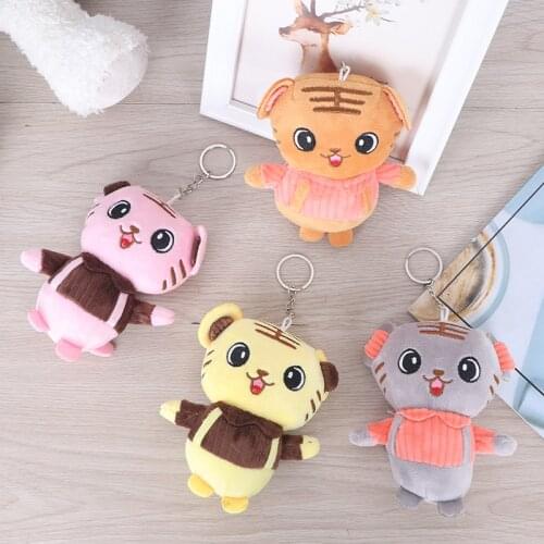 1Pc New 2022 Year 11CM Tiger Stuffed Plush ToyPendant Gift Keychain Plush Toy Doll