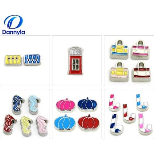 10pcs/lot Wholesale Mini Mix Style Floating Charms Fit Glass Floating Locket LSFC022-300