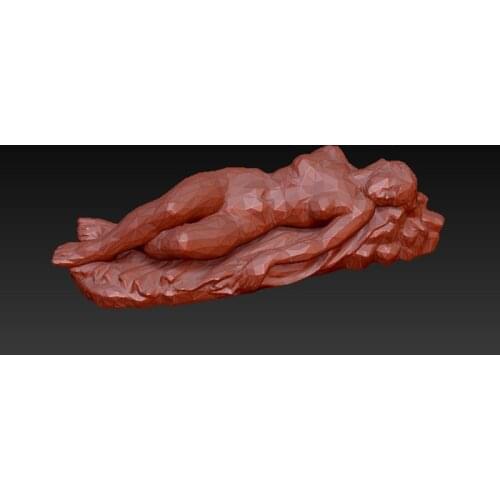 3D model for cnc or 3D printers in STL file format -Sculpture of nude woman
