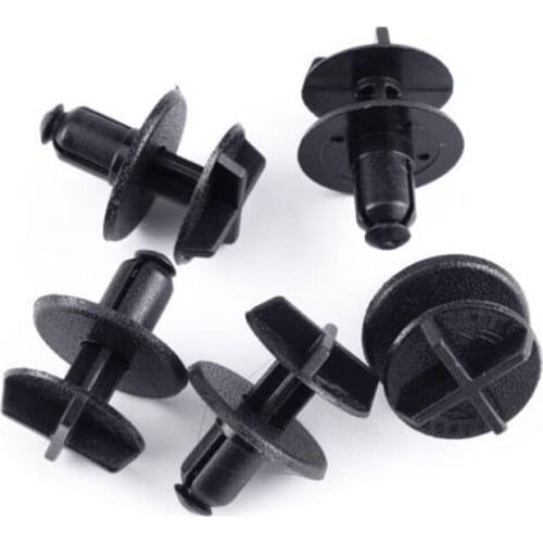 5Pcs Car Battery Cover Cowl Panel Clips Black Nylon Fastener For Land Rover Range Rover LR024316