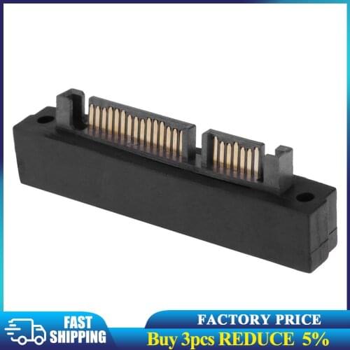 90 Degree Right Angled SATA 22Pin 7+15 Male to SFF-8482 SAS 22 Pin Female Extension Convertor Adapter for Hard Disk Dri